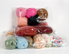 Разноцветные наборы для творчества (5 мотков)  в пакете "Атекс" г. Пермь