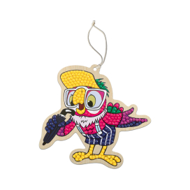 Кристальная (алмазная) мозаика "ФРЕЯ" CMF-ALVP-030 подвеска "Попугай Кеша" 10.5 х 10 см "Атекс" г. Пермь