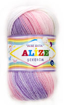 Пряжа ALIZE "SEKERIM BEBE BATIK" 90%акрил,10%полиамид "Атекс" г. Пермь
