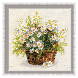Набор для вышивания "RIOLIS" 1478 "Русские ромашки" 25 х 25 см "Атекс" г. Пермь