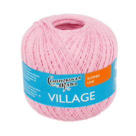  Village (Крестьянка) 34% лён, 33% хлопок, 33% вискоза 100 г 430 м "Атекс" г. Пермь