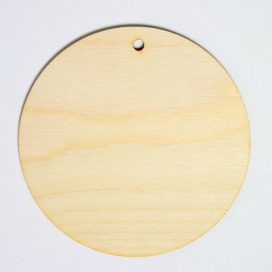 Заготовка для декорирования "Бирка" d 9 см фанера 2шт "Атекс" г. Пермь