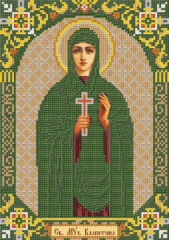 бисер С 9108 "Св. Мч. Валентина" 18x25 см "Атекс" г. Пермь