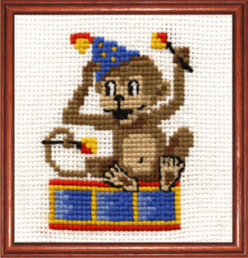 "Мартышка-барабанщица" 12х18 см "Атекс" г. Пермь