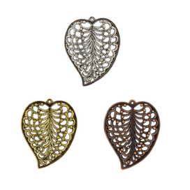 "Zlatka" Подвеска MFP-19 лист 3.8х4.8 см 3 шт "Атекс" г. Пермь