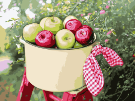 "ФРЕЯ" PNB/C3 Набор для раскрашивания по номерам 40 х 30 см №01 "Дачный урожай" "Атекс" г. Пермь