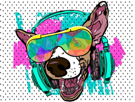 "ФРЕЯ" PNB/C3 Набор для раскрашивания по номерам 40 х 30 см №25 "Диджей Гав. Поп-арт" "Атекс" г. Пермь