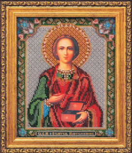 В-159 "Свт. В.М. и Целитель Пантелеимон" 19x23см "Атекс" г. Пермь