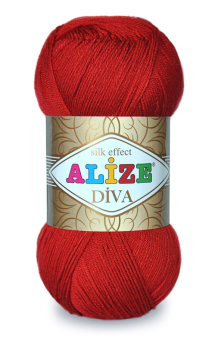 Пряжа ALIZE "DIVA" 100% микрофибра 100гр 350м "Атекс" г. Пермь