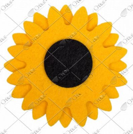 Изделие из фетра DMO 2 мм Подсолнух d 65 мм желтый 2 шт "Атекс" г. Пермь