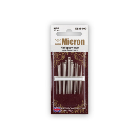 "Micron" набор швейных игл KSM-100 блистер 20 шт 3/9 "Атекс" г. Пермь