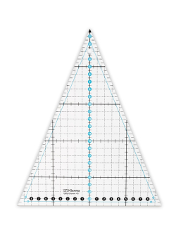"Gamma" Линейка для пэчворка QRL-08 24 x 20 см в пакете "треугольник 45°", пластик "Атекс" г. Пермь