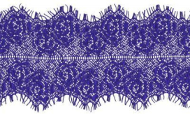 Кружево капрон "Реснички" №1 90 мм 3 м "Атекс" г. Пермь