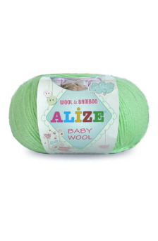 Пряжа ALIZE "BABY WOOL" 40% шерсть 40% акрил 20% бамбук "Атекс" г. Пермь