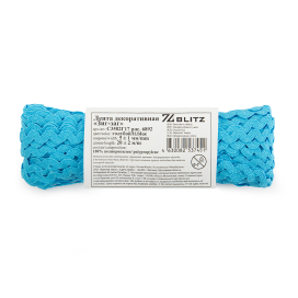 Вьюнчик "ЗИГ-ЗАГ"  5 мм 20 м С3582Г17 лента декоративная рис. 6892    "Атекс" г. Пермь