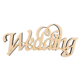 ПЦ-103 интерьерное слово "wedding" фанера 28.5х13 см "Атекс" г. Пермь
