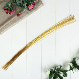 Проволока флористическая "Золото" 60 см сечение 0,7 мм 10 шт "Атекс" г. Пермь