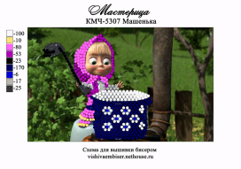 Ткань с рисунком "Мастерица"  для вышивание бисером А5 15х21см "Атекс" г. Пермь