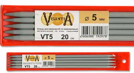 "Visantia" Спицы 5-ти компл. VT5 алюминий d 5,0 мм 20 см "Атекс" г. Пермь