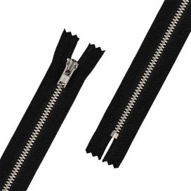 Молния металл ZIP 3N 18 см тип 3 10шт никель неразъёмная "Gamma" "Атекс" г. Пермь