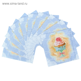 Набор салфеток для декупажа (10 штук) "Сладкая жизнь" "Атекс" г. Пермь
