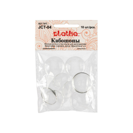 "Zlatka" Кабошоны JCT-04 10 шт №01 Прозрачные "Атекс" г. Пермь