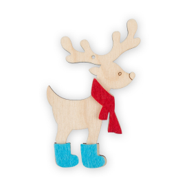 ВД-439 Оленёнок с фетровыми накладками фанера 8 см "Атекс" г. Пермь