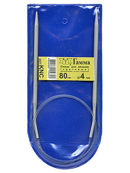 "GAMMA" Спицы круговые KNC d 4,0мм/80см с покрытием "Атекс" г. Пермь