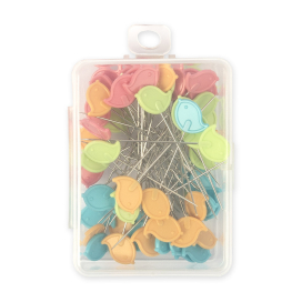 "Gamma" PHK-10 Булавки для квилтинга сталь 60 шт 48 мм в блистере в пластиковой коробке "Атекс" г. Пермь