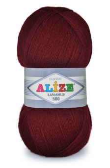 Пряжа ALIZE "LANAGOLD 800" 49% шерсть,51%акрил "Атекс" г. Пермь