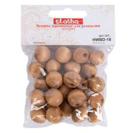 Бусины "Zlatka" дерево HWBD-18 18 мм 40 г тёмное дерево "Атекс" г. Пермь