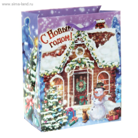 Пакет бумажный ламинированный тиснение 18х23см "Атекс" г. Пермь