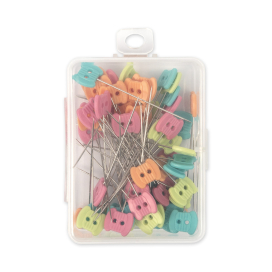 "Gamma" PHK-20 Булавки для квилтинга сталь 60 шт 46 мм в блистере в пластиковой коробке "Атекс" г. Пермь