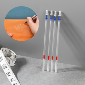 Набор стержней для кожи водорастворимые 13 см 4 шт серебряный "Атекс" г. Пермь