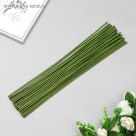 Проволока флористическая "Зелёная" 40 см сечение 2,5 мм 10 шт "Атекс" г. Пермь