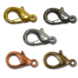 Замок для бус "карабин" большой DB-01 50 шт "Zlatka" СК "Атекс" г. Пермь