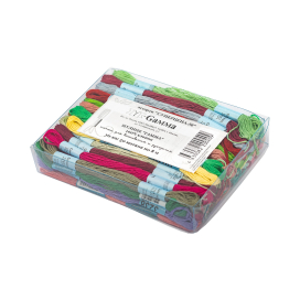 Нитки для вышивания "Gamma" набор мулине "Суперцена-50" 100% хлопок 50 x 8 м ассорти "Атекс" г. Пермь