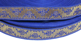 Лента жаккардовая 17 мм С2847 50 м Галун рис.6233 "Атекс" г. Пермь