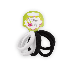 "CHERRY MARY" R4060 Набор резинок для волос 5 шт №01 черно-белое ассорти "Атекс" г. Пермь