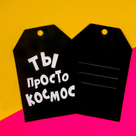 Шильдик флористический "ЧБ" 6 шт 7 х 5 см "Атекс" г. Пермь