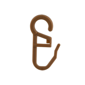 Крючок шторный пластик с замком 10 шт "Атекс" г. Пермь