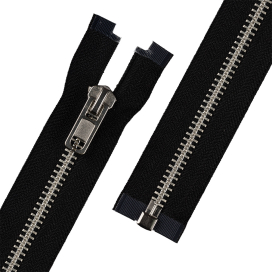 Молния металл ZIP 8N 80 см тип 8 никель разъёмная однозамковая "Gamma" "Атекс" г. Пермь