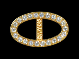 Пряжка "Сваровски" 51307 81 8мм,24х15мм золото "Атекс" г. Пермь