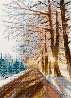 Набор для вышивания "PANNA" PS-7478 "Морозный день" 16  х 21.5  см "Атекс" г. Пермь