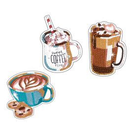 "ФРЕЯ"  ALVN-301 наклейки Кристальная мозаика (алмазная вышивка)  "Кофе" "Атекс" г. Пермь