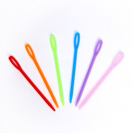 Иглы для сшивания пряжи пластик 50 мм d 1 мм 20 шт ассорти "Атекс" г. Пермь