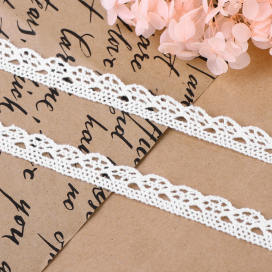 Кружево вязаное 10 мм 15 ± 1 м кипенно-белый "Атекс" г. Пермь