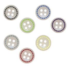 Пуговицы рубашечные/блузочные "Gamma" GF 0022 18 " ( 11 мм) 36 шт "Атекс" г. Пермь