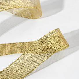 Лента парчовая 20 мм 23 ± 1 м под золото "Атекс" г. Пермь