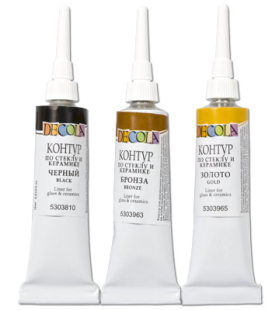 "DECOLA" Контур по стеклу и керамике №2 18 мл "Атекс" г. Пермь